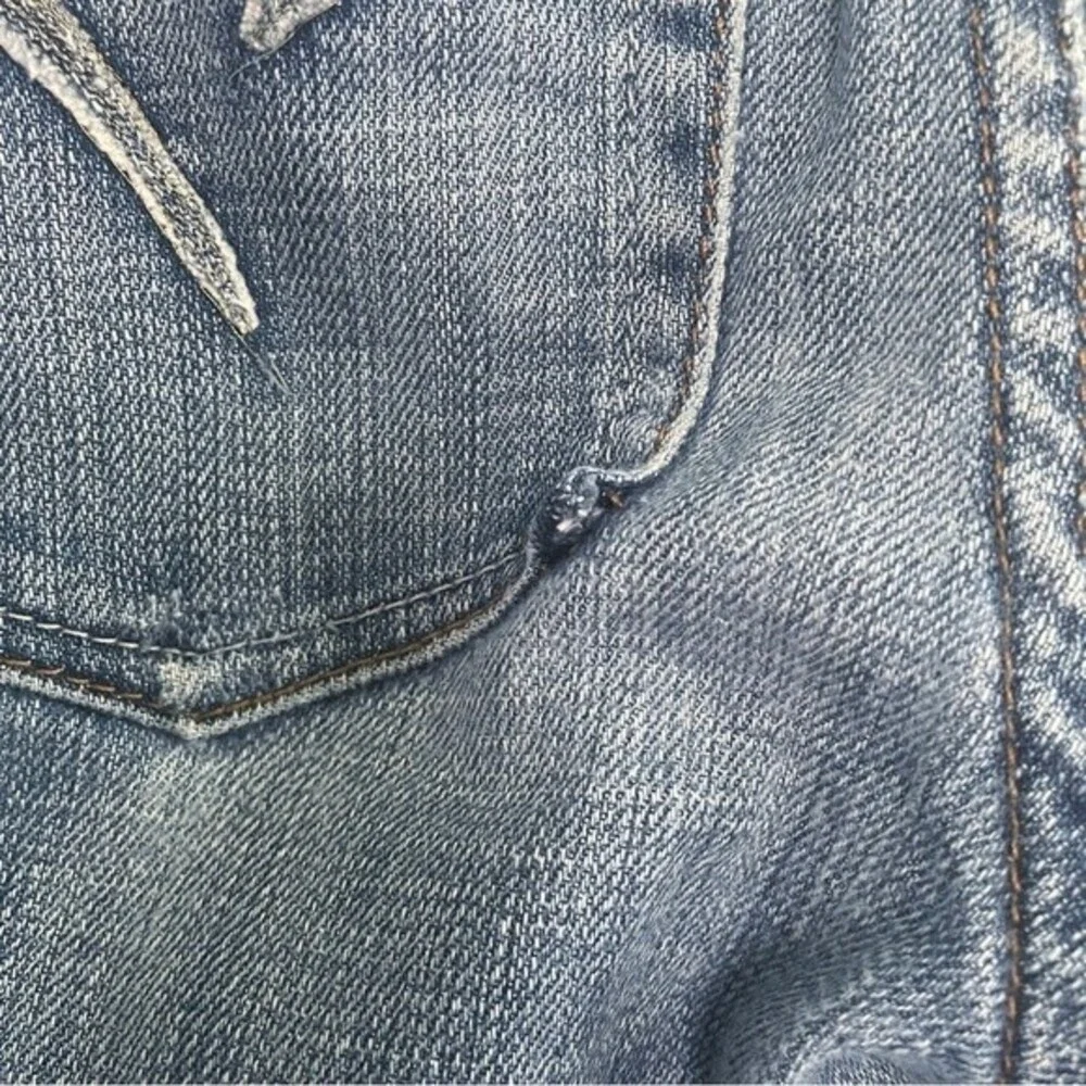 Joe’s Jeans Low Rise Flare Medium Wash Cotton Denim Bootcut Wide Leg Size 28 | 6 - Picture 9 of 14